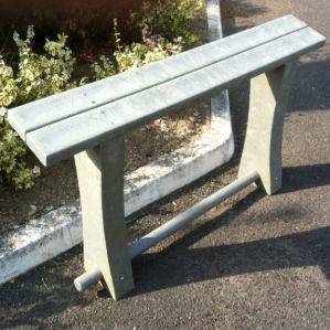 Panca contemporanea - AD-150 - Urban'Ex - in materiale riciclato / senza schienale / senza braccioli