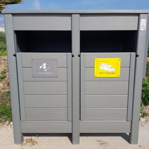 Portarifiuti in metallo - PCT-2 - Urban'Ex - da esterno / per raccolta differenziata / da appoggio