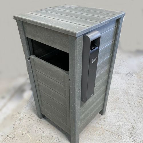 Portarifiuti con portacenere integrato - Urban'Ex - in metallo / da esterno / per raccolta differenziata