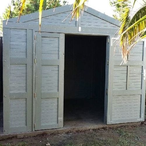 Capanno per giardino in plastica riciclata - Urban'Ex - contemporaneo / per uso residenziale / 100% riciclabile