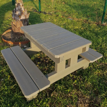 Tavolo da picnic contemporaneo - Urban'Ex - in plastica riciclata / rettangolare / per bambini
