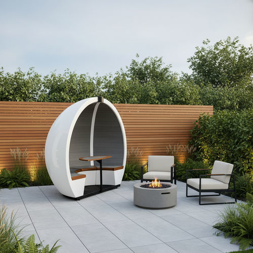 Cabina da giardino in composito - ORB - The meeting pod - in legno / contract