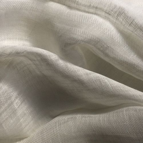Tendina voile a tinta unita - DUMET STONE - BISSON BRUNEEL - in lino / per uso residenziale / contract