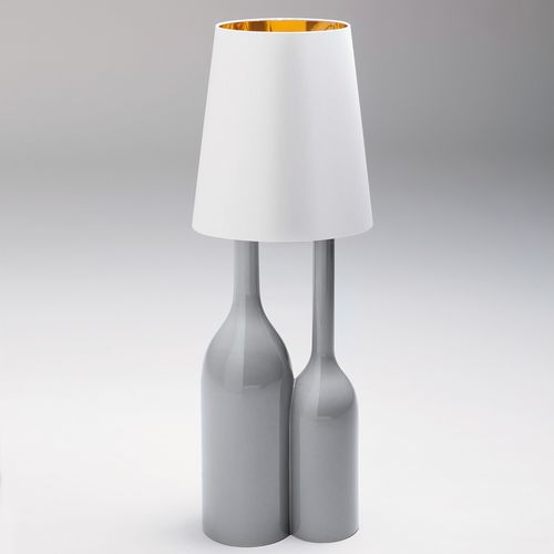 Lampada da tavolo - CHAMPAGNE 2 - BOSA - in tessuto / in ceramica / design originale