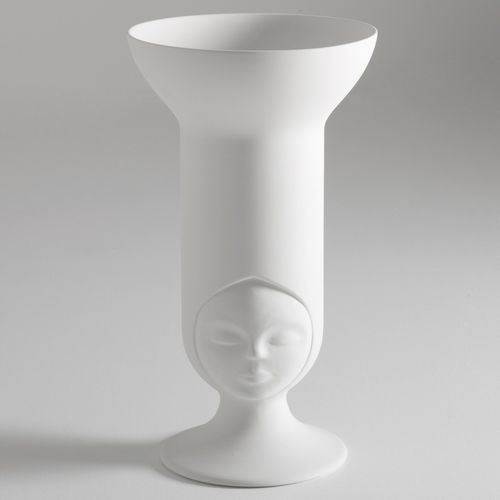 Vaso design originale - SISTER FRIDA - BOSA - in ceramica / bianco