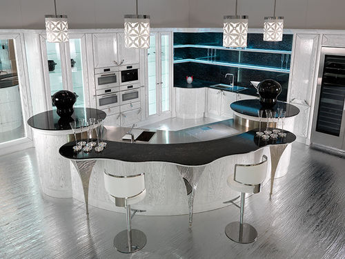 Cucina contemporanea - DOLCE VITA - BRUMMEL - in legno massiccio / in legno laccato / in noce