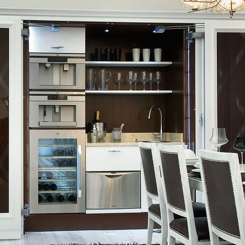 Cucina contemporanea - MARMOLÀ - BRUMMEL - in legno / a scomparsa / con impugnature