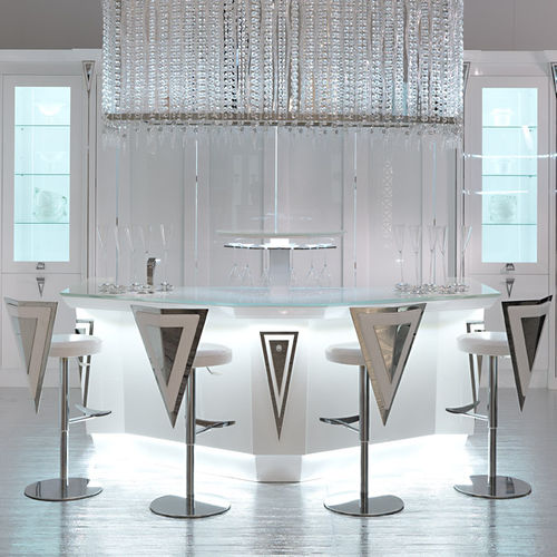 Cucina contemporanea - OPERA 30 - BRUMMEL - in legno massiccio / in legno laccato / in vetro