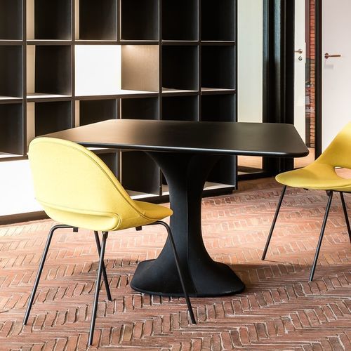 Tavolino basso contemporaneo - KEI  - BULO - in MDF / con supporto in MDF / rettangolare