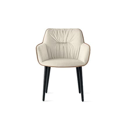 Sedia contemporanea - cocoon - calligaris - da interno / in tessuto / in pelle