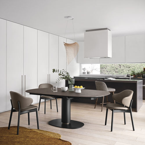 Tavolo contemporaneo - elson - calligaris - in vetro / in ceramica / in marmo