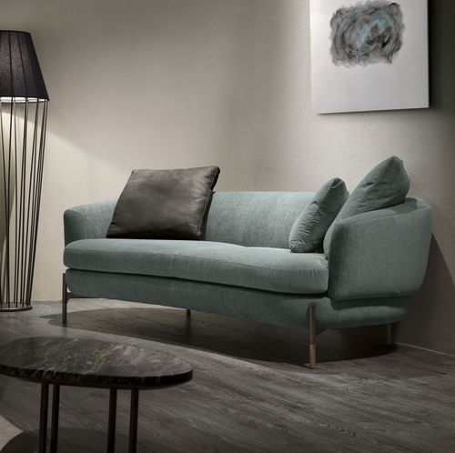 Divano contemporaneo - MIAMI - CANTORI - in tessuto / in pelle / grigio