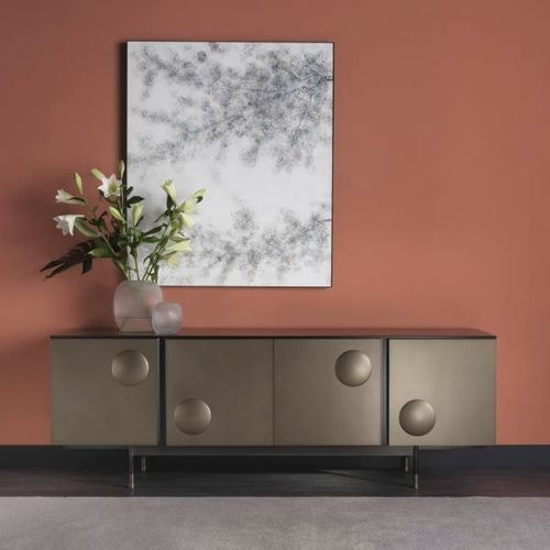 Credenza contemporanea - MELODY - CANTORI - in legno laccato / in metallo / in marmo