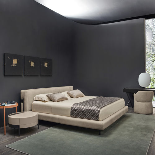 Letto king size - Valley - CANTORI - contemporaneo / imbottito / con testiera imbottita