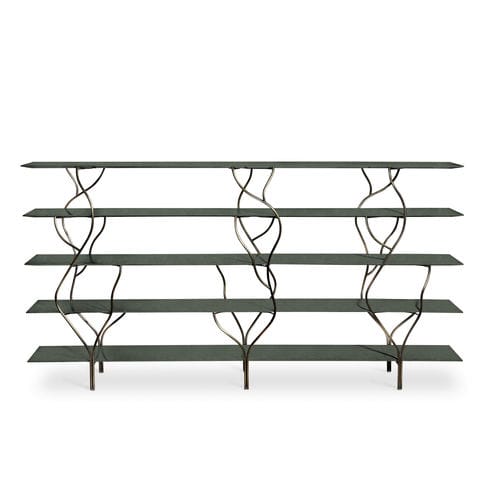 Scaffale design originale - ALBERO - CANTORI - in legno / in ferro modellato