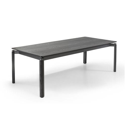 Tavolo da pranzo contemporaneo - Willow - CANTORI - in legno / con supporto in acciaio / rettangolare
