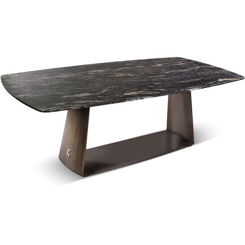 Tavolo contemporaneo - TESEO - CANTORI - in legno / con supporto in legno / rettangolare