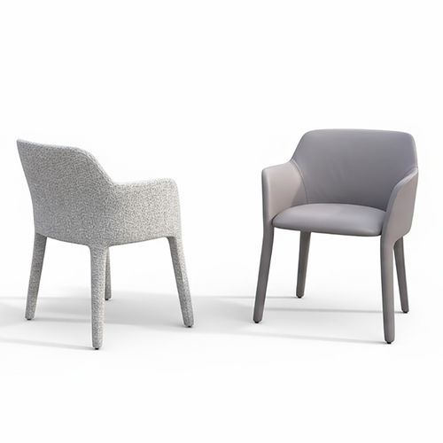 Poltrona contemporanea - KATERINA - CANTORI - in pelle / in tessuto / in legno