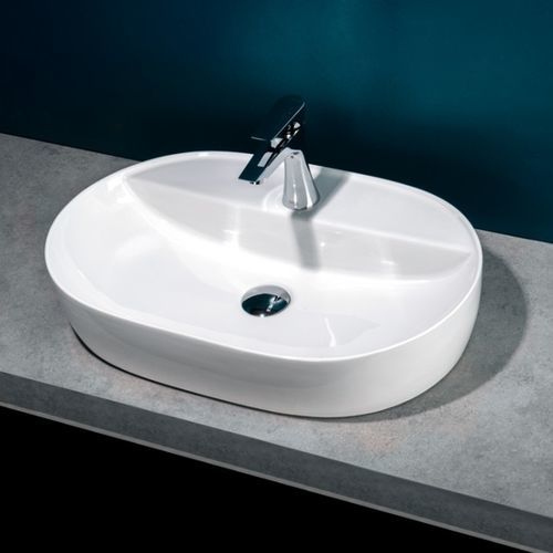 Lavabo da appoggio - KEY 80 - Ceramica Althea - in ceramica / rettangolare / 1 foro