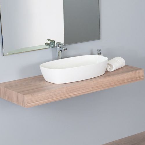 Lavabo da appoggio - TEK 71 - Ceramica Althea - in ceramica / rettangolare / senza foro