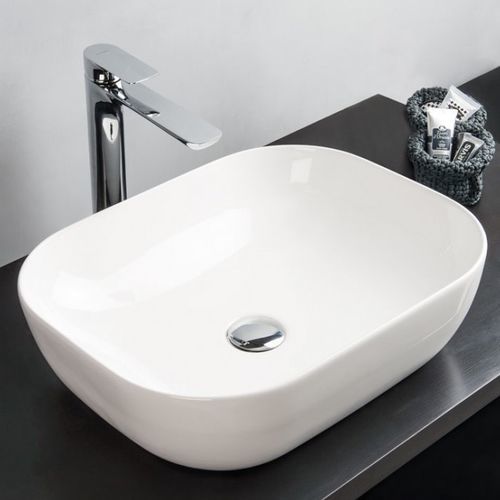 Lavabo da appoggio - JO - Ceramica Althea - in ceramica / rettangolare / senza foro