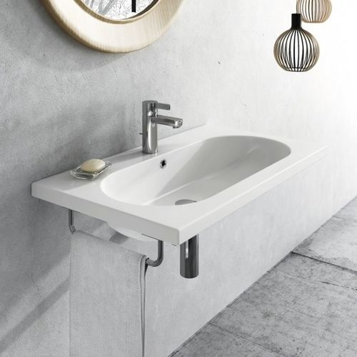 Lavabo sospeso - PINK - Ceramica Althea - in ceramica / rettangolare / 1 foro