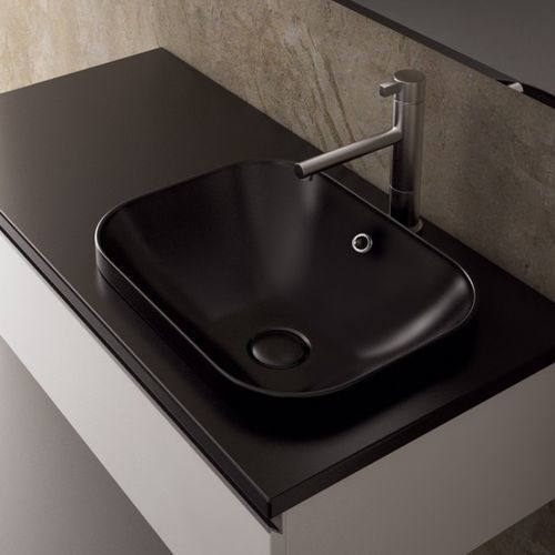 Lavabo da semincasso - MOVADO 45 - Ceramica Althea - in ceramica / rettangolare / senza foro