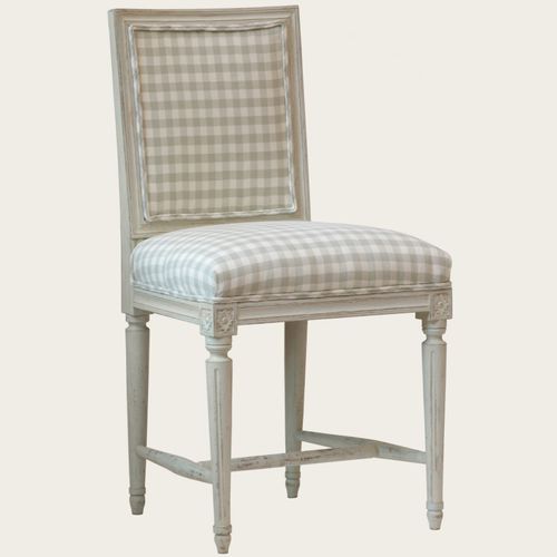 Sedia in stile gustaviano - GUS 015 - CHELSEA TEXTILES - da interno / in tessuto / in legno massiccio