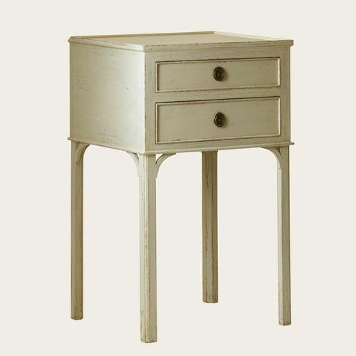 Comodino in stile gustaviano - GUS 031  - CHELSEA TEXTILES - in legno massiccio / in legno dipinto / rettangolare