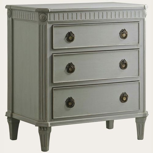 Cassettone in stile gustaviano - GUS 046  - CHELSEA TEXTILES - in legno massiccio / in legno dipinto / non specificato
