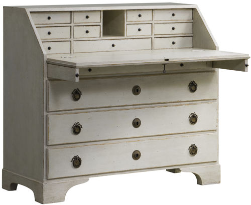Scrittoio in stile gustaviano - GUS073  - CHELSEA TEXTILES - in teak