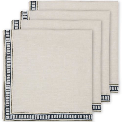 Tovagliolo in tessuto - GARDEN  - CHELSEA TEXTILES - in lino / stampato a mano