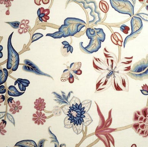 Tessuto da tappezzeria - LILIES,MAGNOLIA & CHRYSANTHEMUMS - CHELSEA TEXTILES - a fiori / in cotone / in lino