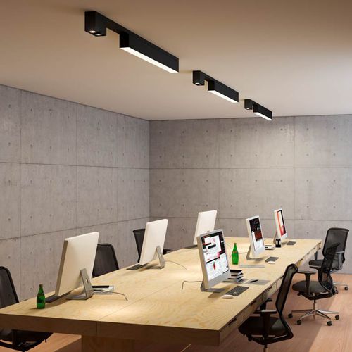 Luce a sospensione - SPAZE - DARK AT NIGHT NV - LED / lineare / rettangolare