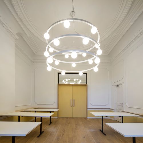 Lampadario contemporaneo - BALLZZZ - DARK AT NIGHT NV - in alluminio / LED