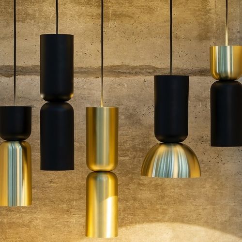Lampada a sospensione - TWOCAN - DARK AT NIGHT NV - in alluminio / in ottone / contemporanea