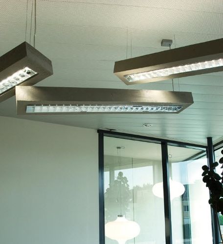 Luce a sospensione - D-CONCRETE - DARK AT NIGHT NV - LED / rettangolare / IP20
