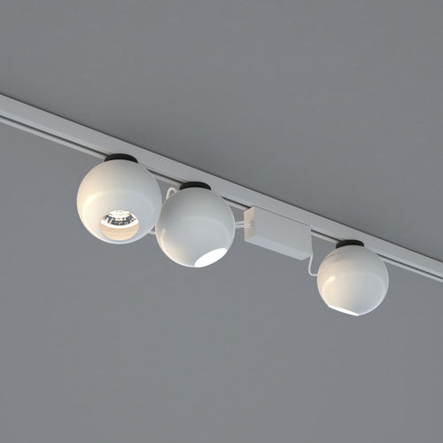 Faretti a binario LED - 12-25 - DARK AT NIGHT NV - tondo / in metallo / contract