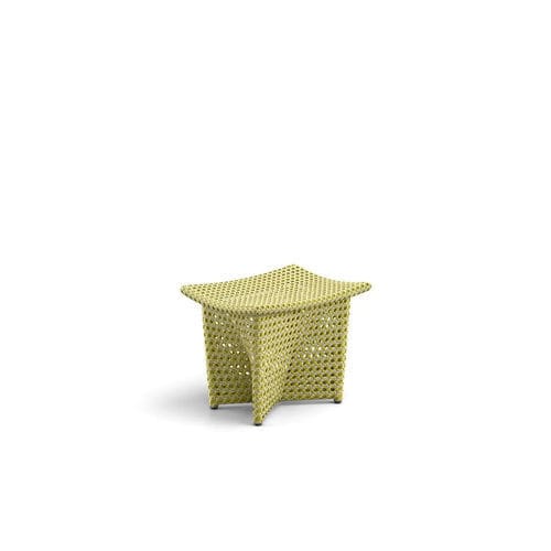 Tavolo d'appoggio contemporaneo - DAYDREAM - DEDON GmbH - in fibre sintetiche / con supporto in alluminio / rettangolare