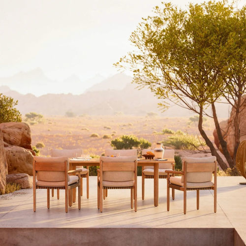 Sedia da pranzo contemporanea - TIBBO - DEDON GmbH - da interno / da giardino / in teak