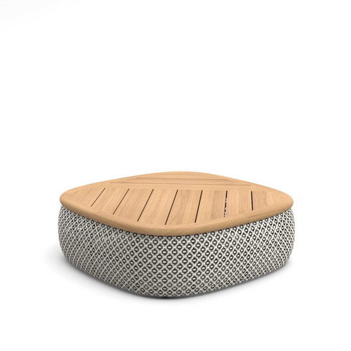 Tavolino basso contemporaneo - MDEAR - DEDON GmbH - in teak / con supporto in frassino / quadrato