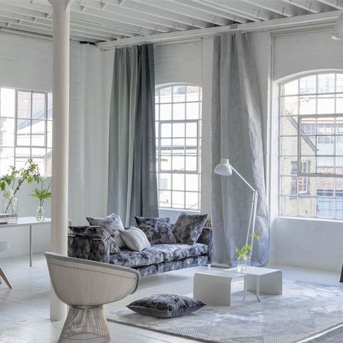 Tessuto da tappezzeria - GREYCLOTH - DESIGNERS GUILD - per tende / a motivi / a tinta unita