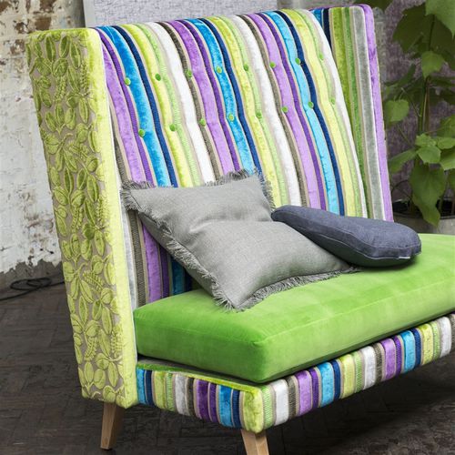 Tessuto da tappezzeria - SAVIO  - DESIGNERS GUILD - per tende / a righe / con motivi naturali