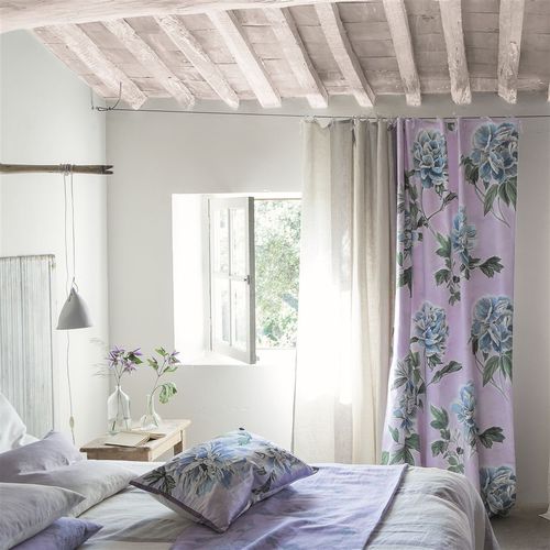 Tessuto da tappezzeria - KAORI - DESIGNERS GUILD - per tende / a righe / a fiori