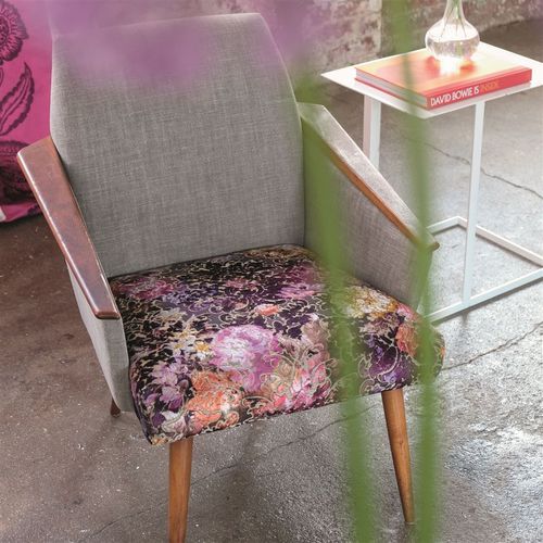 Tessuto da tappezzeria - ZAMBELLI - DESIGNERS GUILD - per tende / con motivo pelle di animale / a fiori