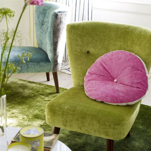 Tessuto da tappezzeria - GLENVILLE - DESIGNERS GUILD - per tende / a tinta unita / in seta