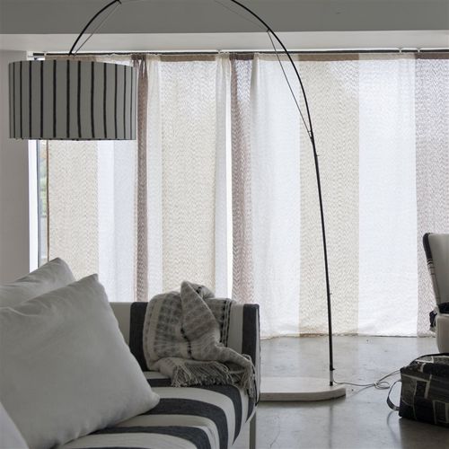 Tendina voile a tinta unita - LAUZON  - DESIGNERS GUILD - a righe / in lana merinos / in lino