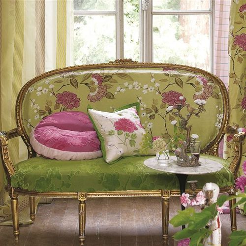 Tessuto da tappezzeria - MARINSKY  - DESIGNERS GUILD - per tende / a fiori / in cotone