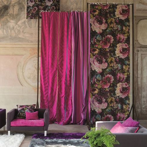 Tessuto da tappezzeria - MADHURI  - DESIGNERS GUILD - per tende / a motivi / in cotone