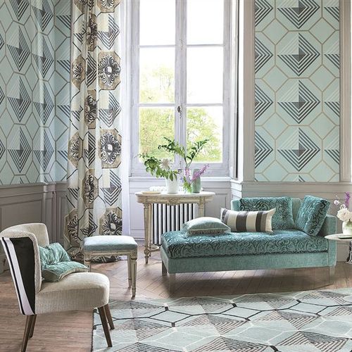 Tessuto da tappezzeria - DARLY - DESIGNERS GUILD - per tende / da parete / a motivi
